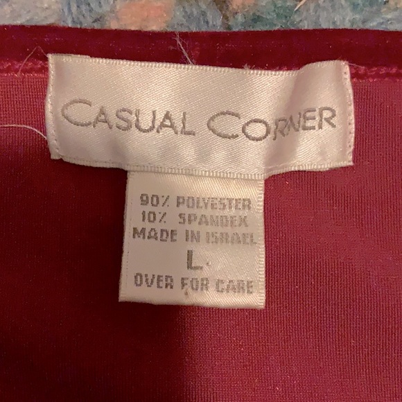 VTG 90s Red Velvet Black Sparkle Camisole Tank L - Picture 6 of 6